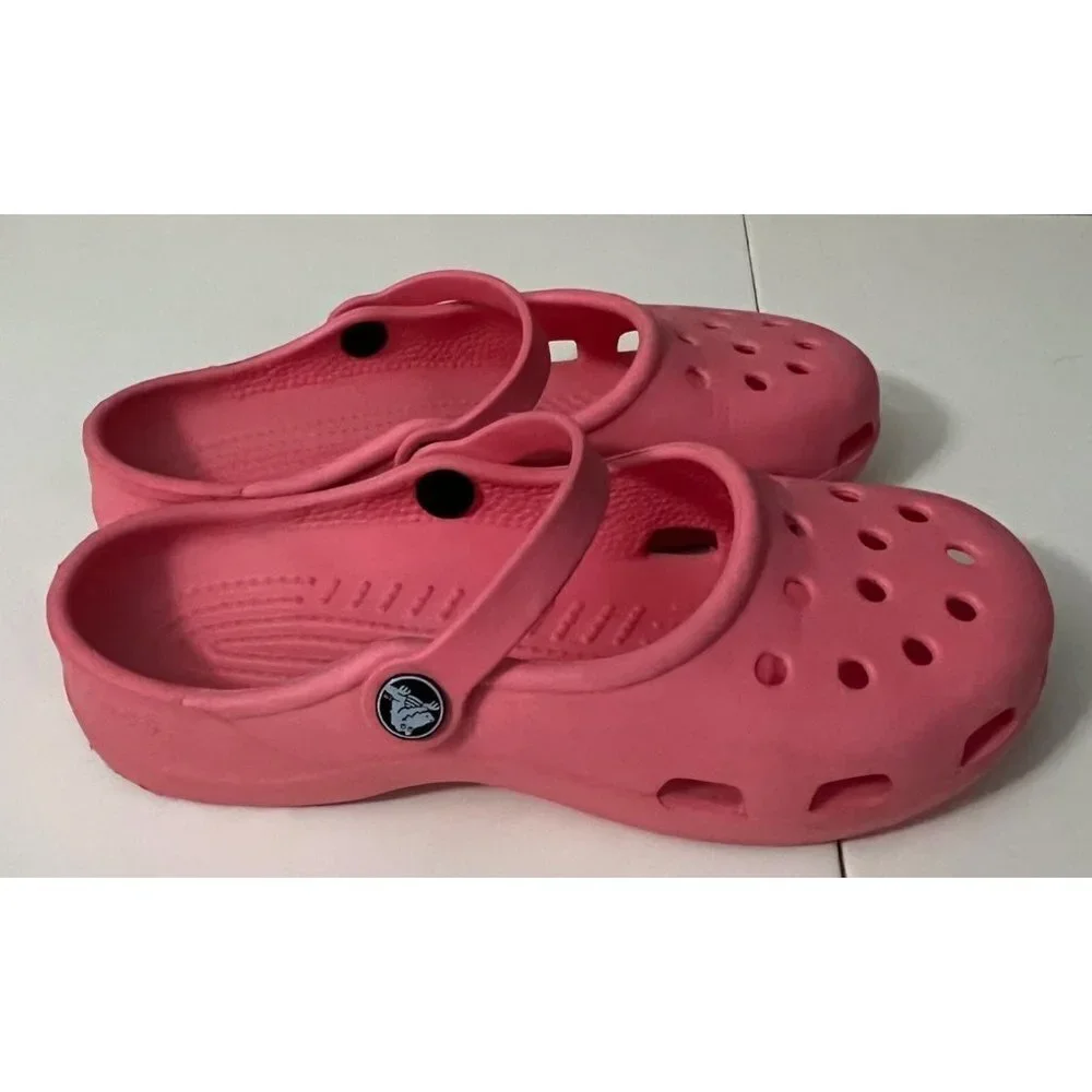 Crocs‎ | Women's Pink Slides Mules Sz 7